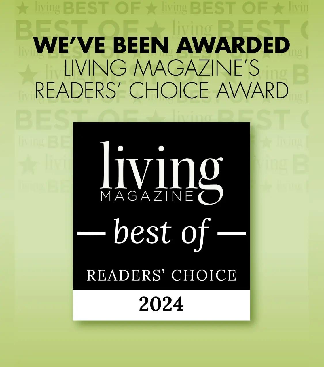 Living Magazine's Readers' Award Mobile Banner