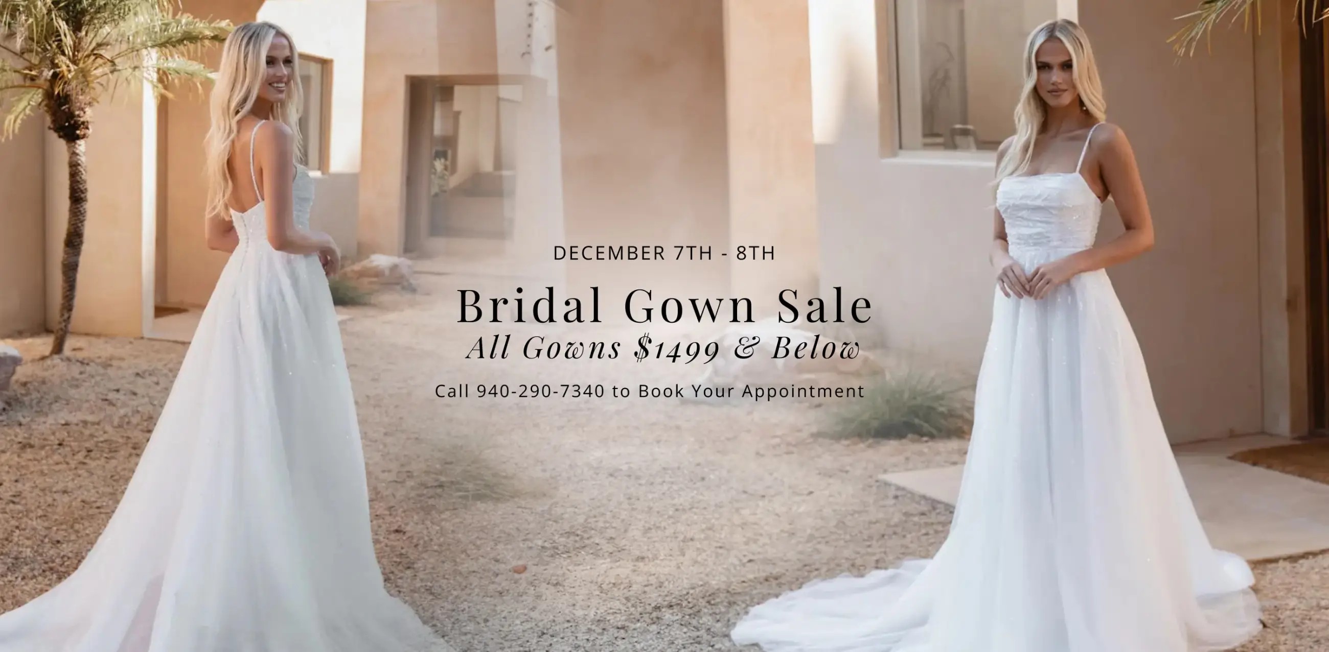 Bridal Gown Sale Desktop Banner