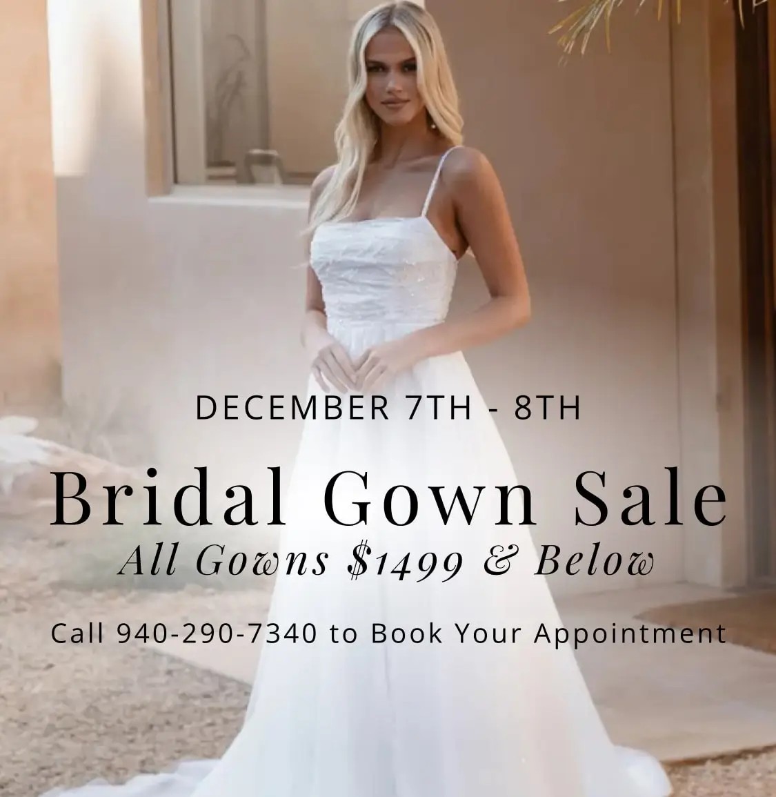 Bridal Gown Sale Mobile Banner