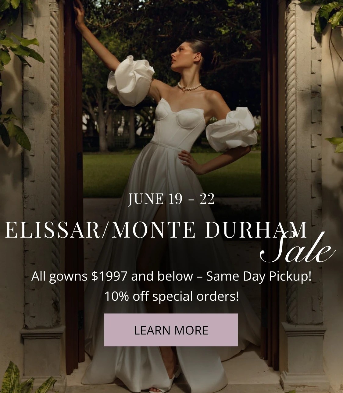 Elissar/Monte Durham Sale mobile banner